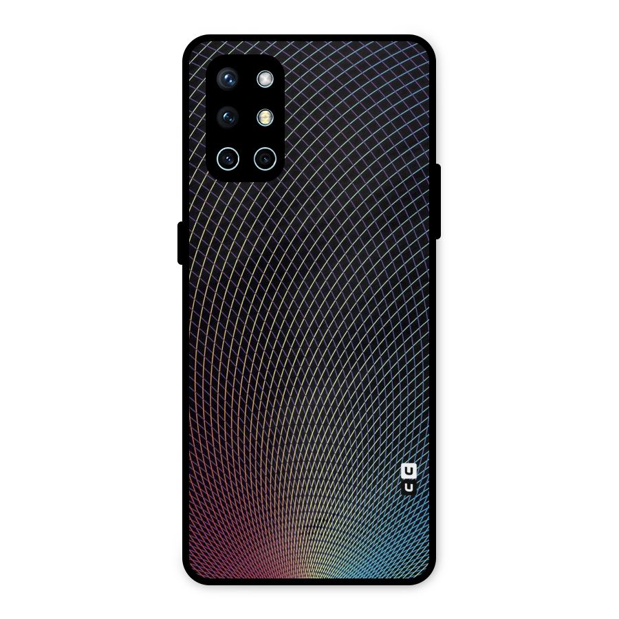 Check Swirls Metal Back Case for OnePlus 9R
