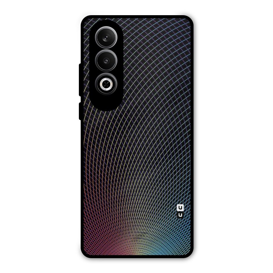 Check Swirls Metal Back Case for OnePlus Nord CE4