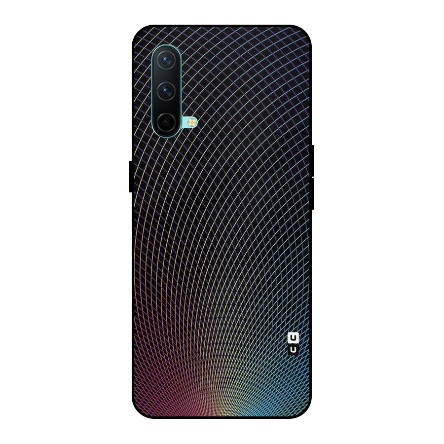 Check Swirls Metal Back Case for OnePlus Nord CE 5G