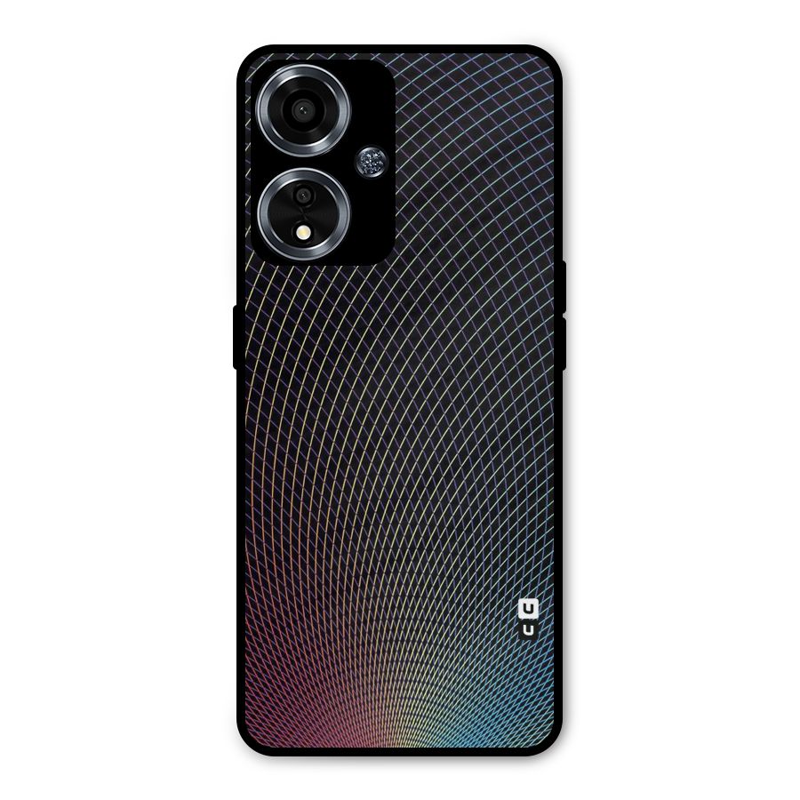 Check Swirls Metal Back Case for Oppo A59