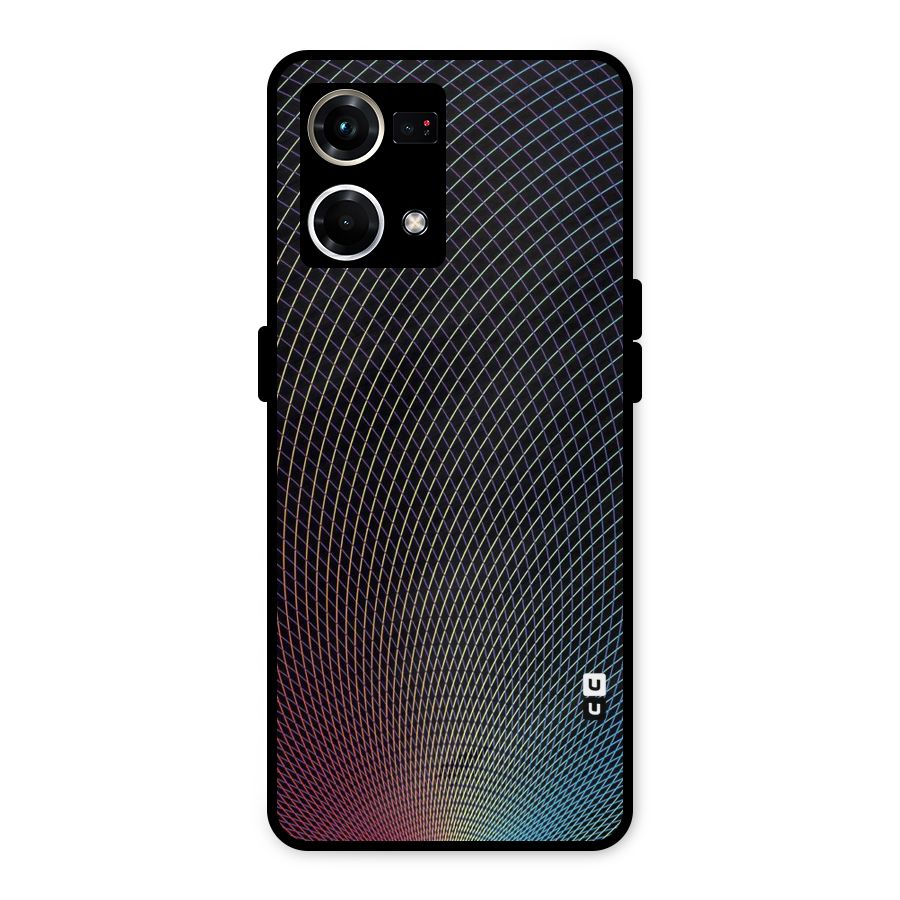 Check Swirls Metal Back Case for Oppo F21 Pro 4G