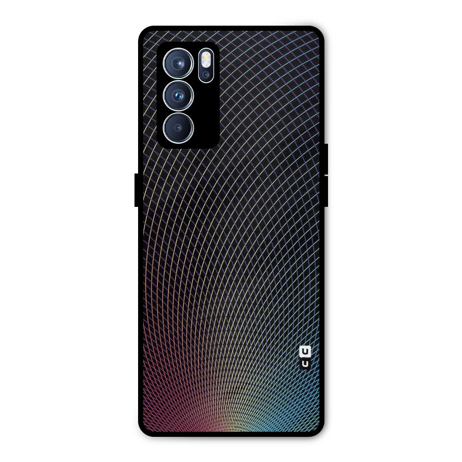 Check Swirls Metal Back Case for Oppo Reno6 Pro 5G