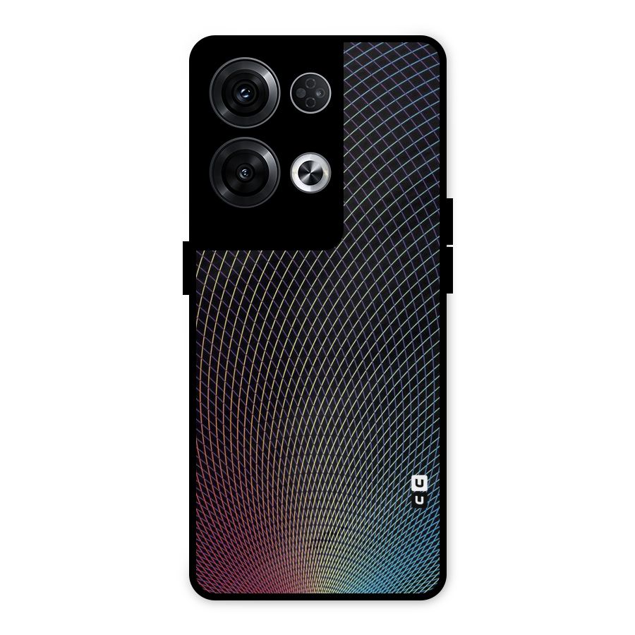 Check Swirls Metal Back Case for Oppo Reno8 Pro 5G