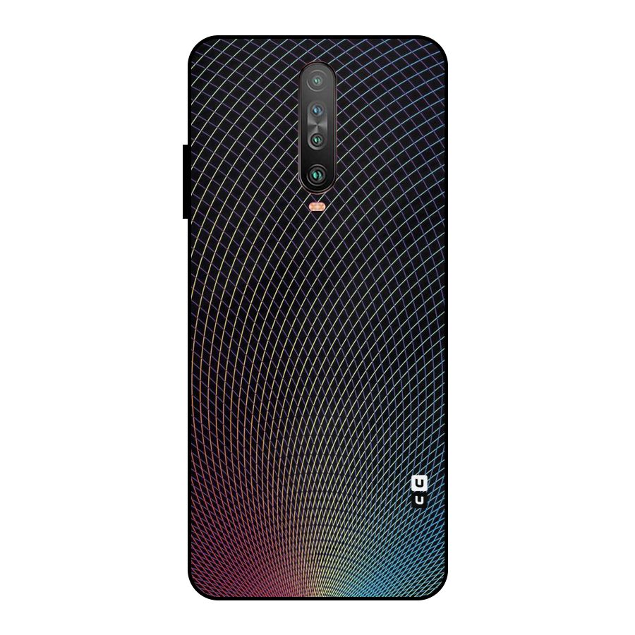 Check Swirls Metal Back Case for Poco X2