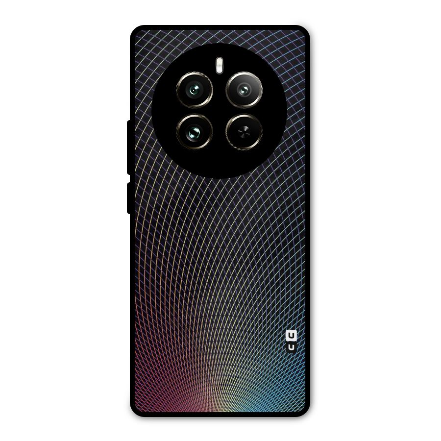 Check Swirls Metal Back Case for Realme 12 Pro