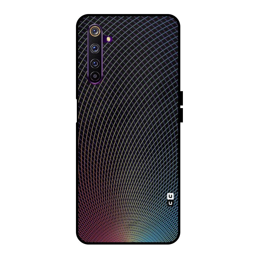 Check Swirls Metal Back Case for Realme 6 Pro