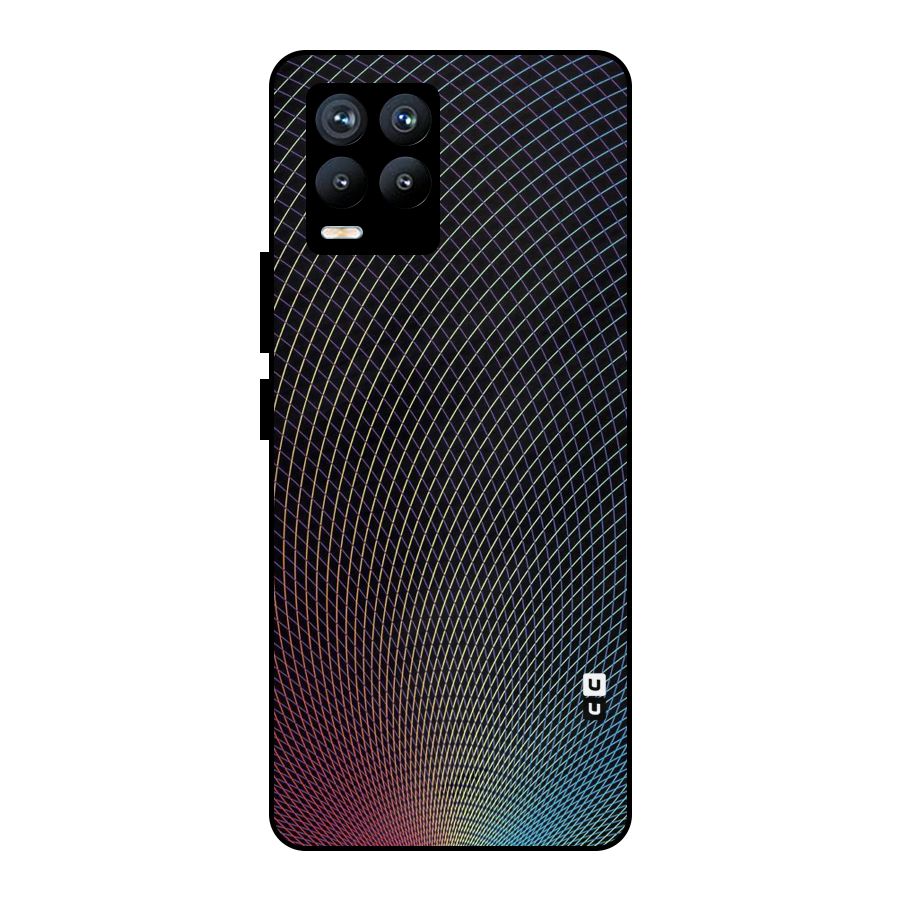 Check Swirls Metal Back Case for Realme 8 Pro