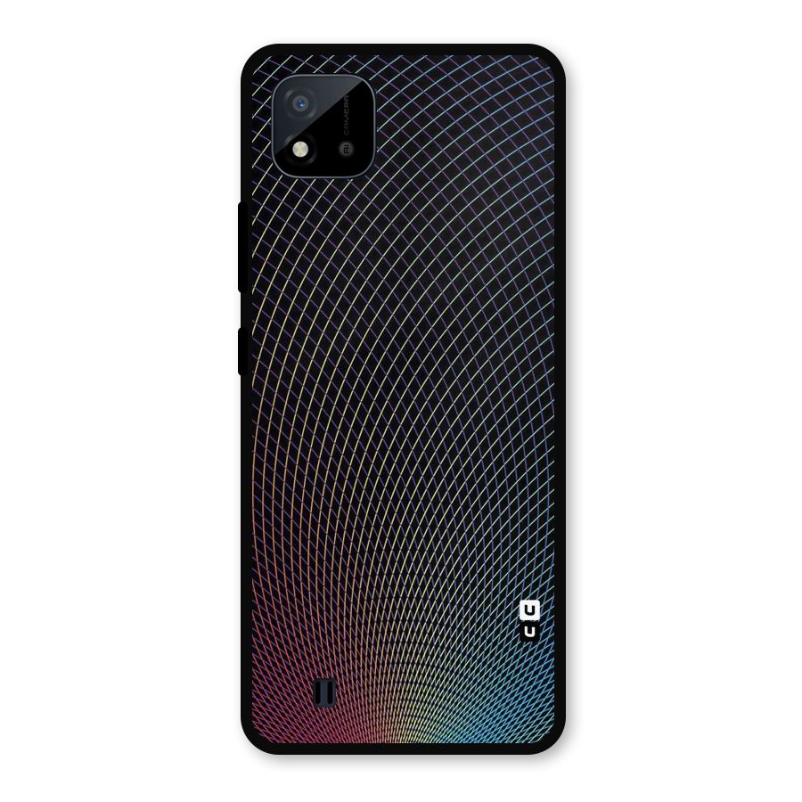Check Swirls Metal Back Case for Realme C11 2021