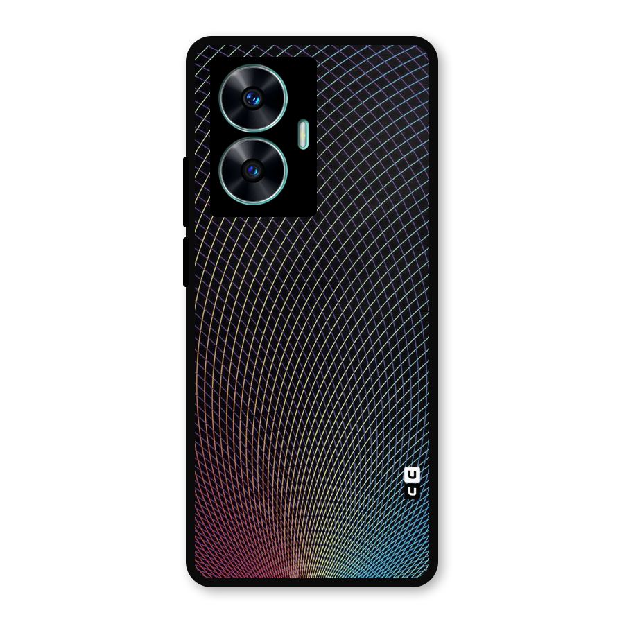 Check Swirls Metal Back Case for Realme C55