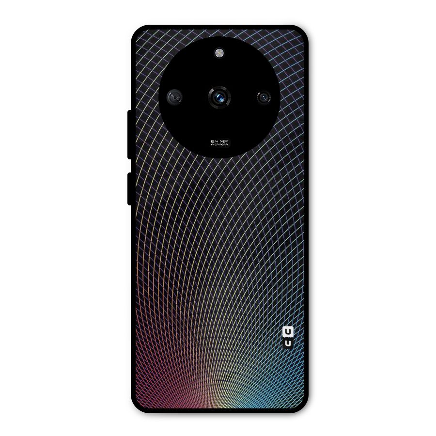 Check Swirls Metal Back Case for Realme Narzo 60 5G