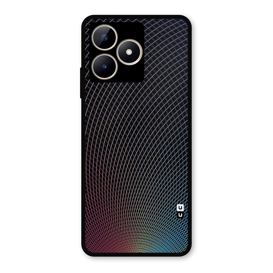 Check Swirls Metal Back Case for Realme Narzo N53