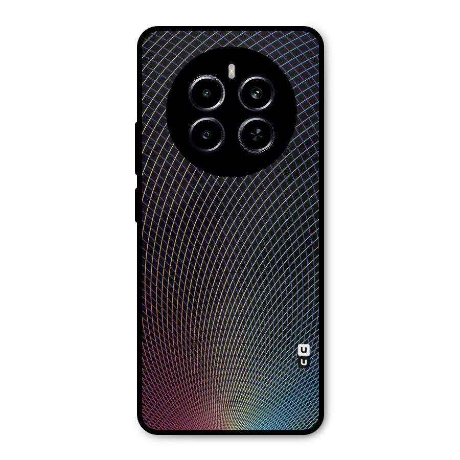 Check Swirls Metal Back Case for Realme P1