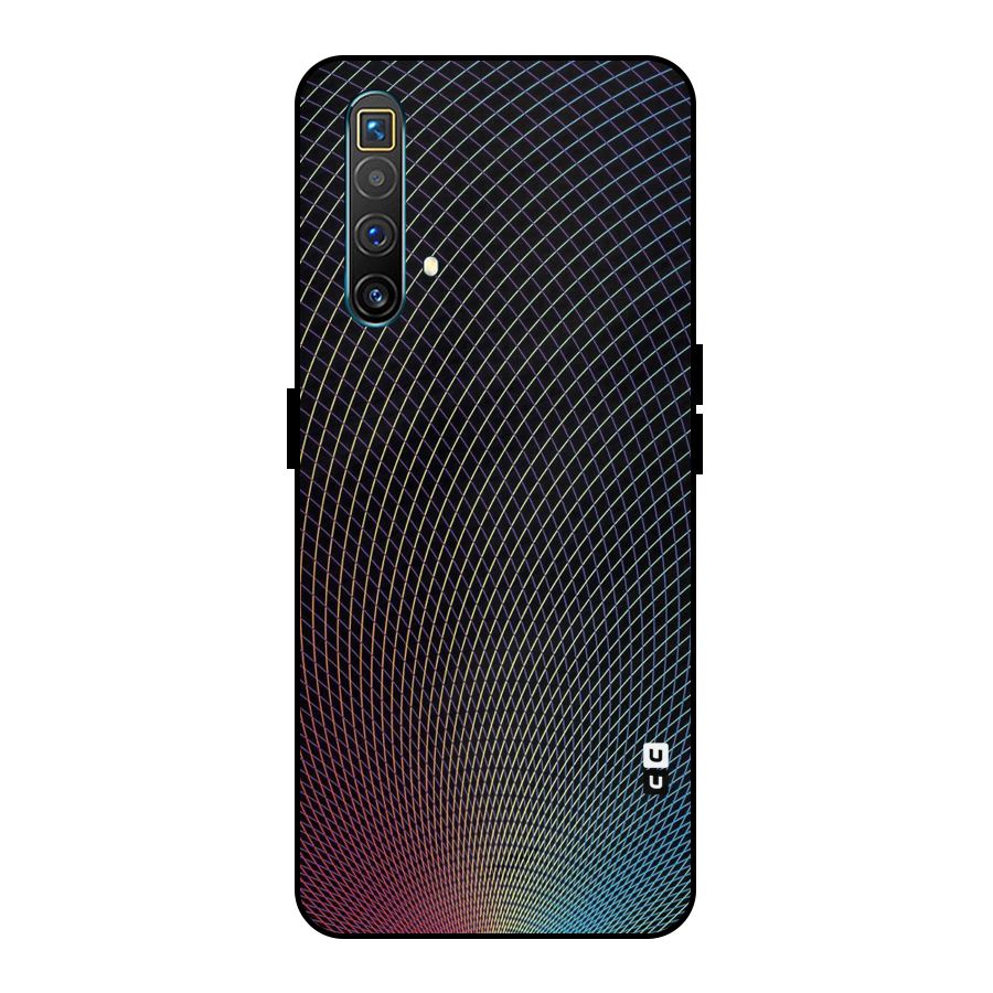 Check Swirls Metal Back Case for Realme X3 SuperZoom