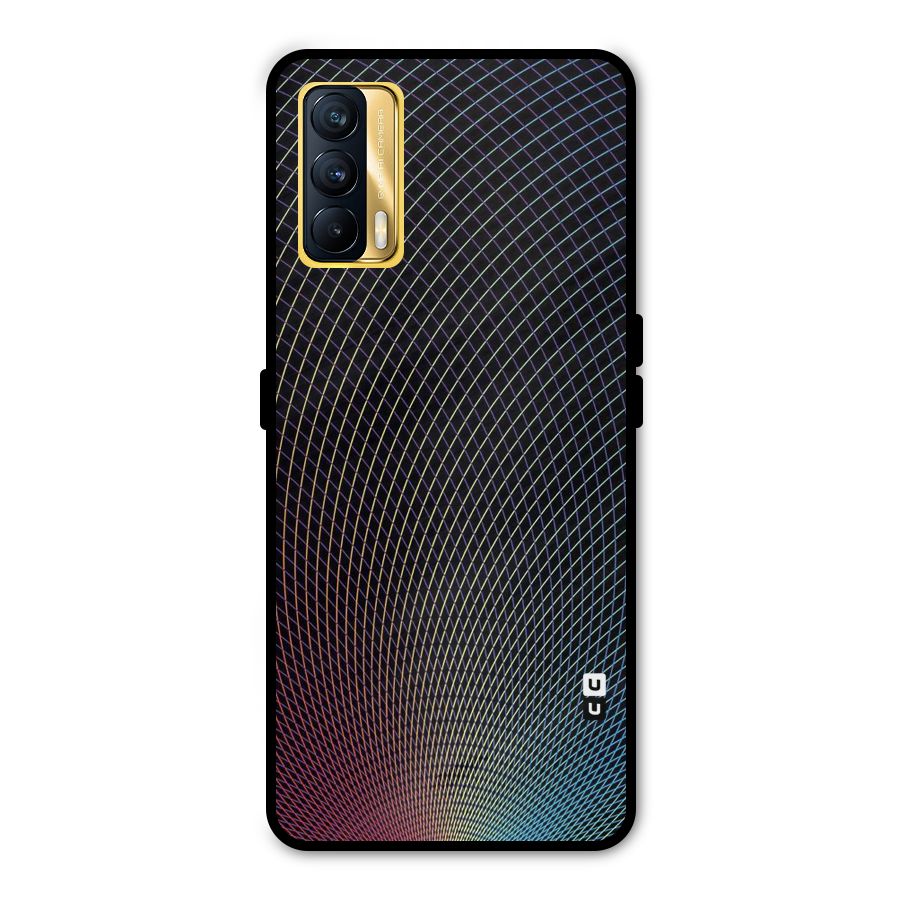 Check Swirls Metal Back Case for Realme X7