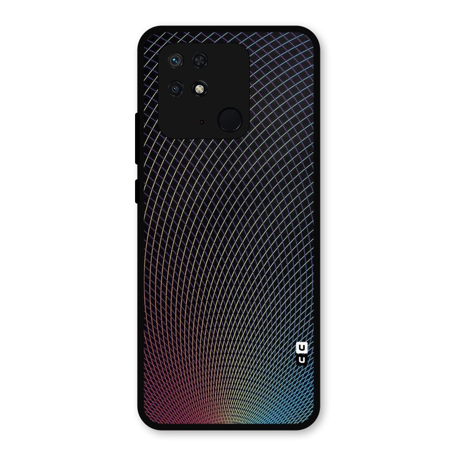 Check Swirls Metal Back Case for Redmi 10 Power