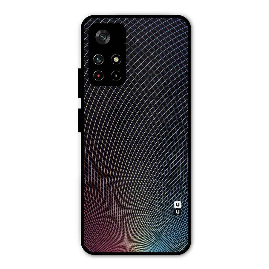 Check Swirls Metal Back Case for Redmi Note 11T 5G