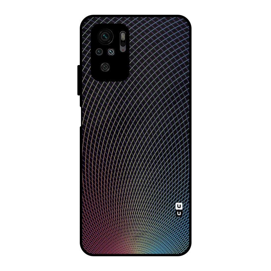 Check Swirls Metal Back Case for Redmi Note 11 SE