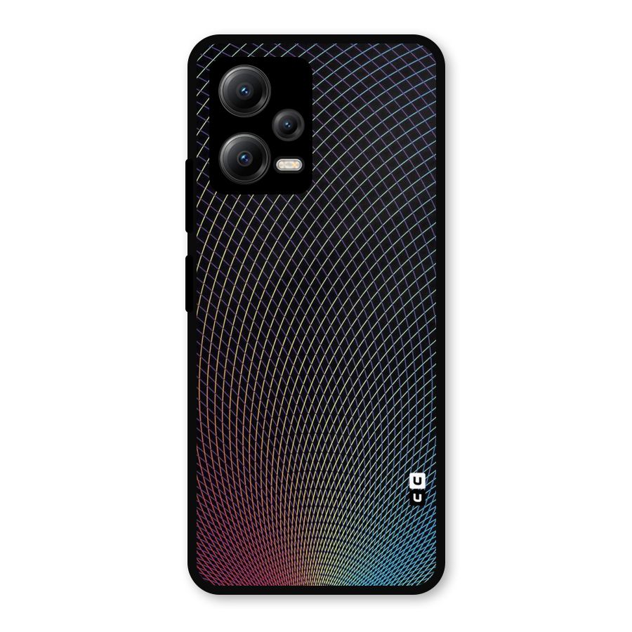 Check Swirls Metal Back Case for Redmi Note 12 5G
