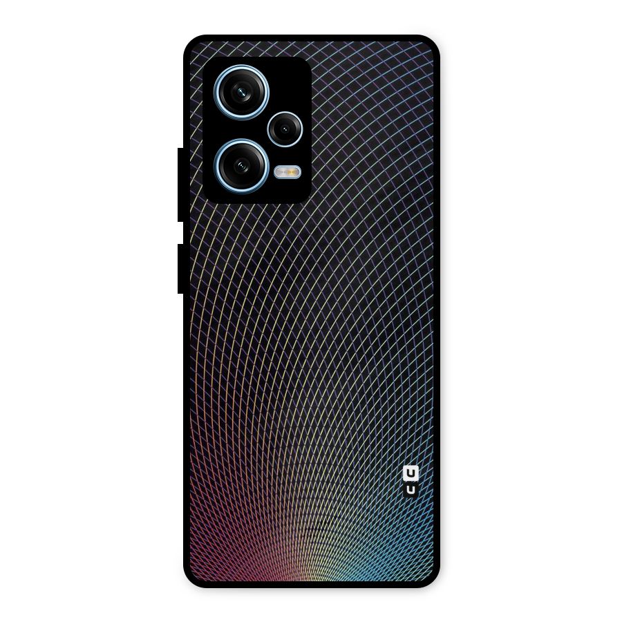 Check Swirls Metal Back Case for Redmi Note 12 Pro
