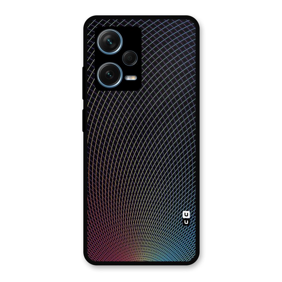Check Swirls Metal Back Case for Redmi Note 12 Pro Plus 5G