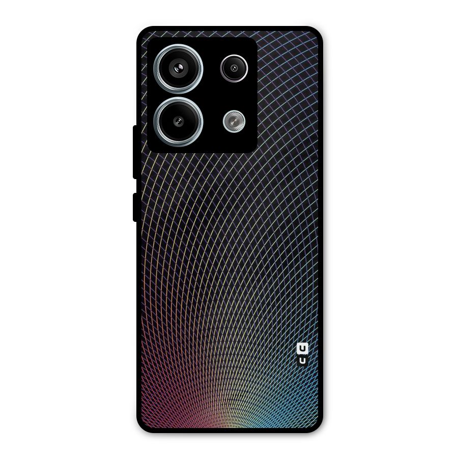 Check Swirls Metal Back Case for Redmi Note 13 Pro 5G