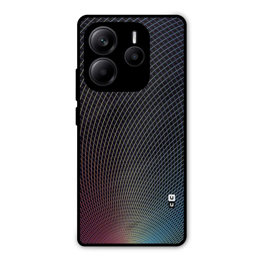Check Swirls Metal Back Case for Redmi Note 14 5G