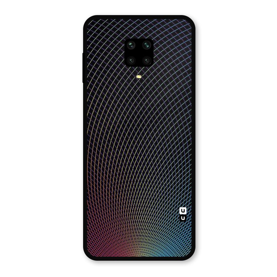 Check Swirls Metal Back Case for Redmi Note 9 Pro