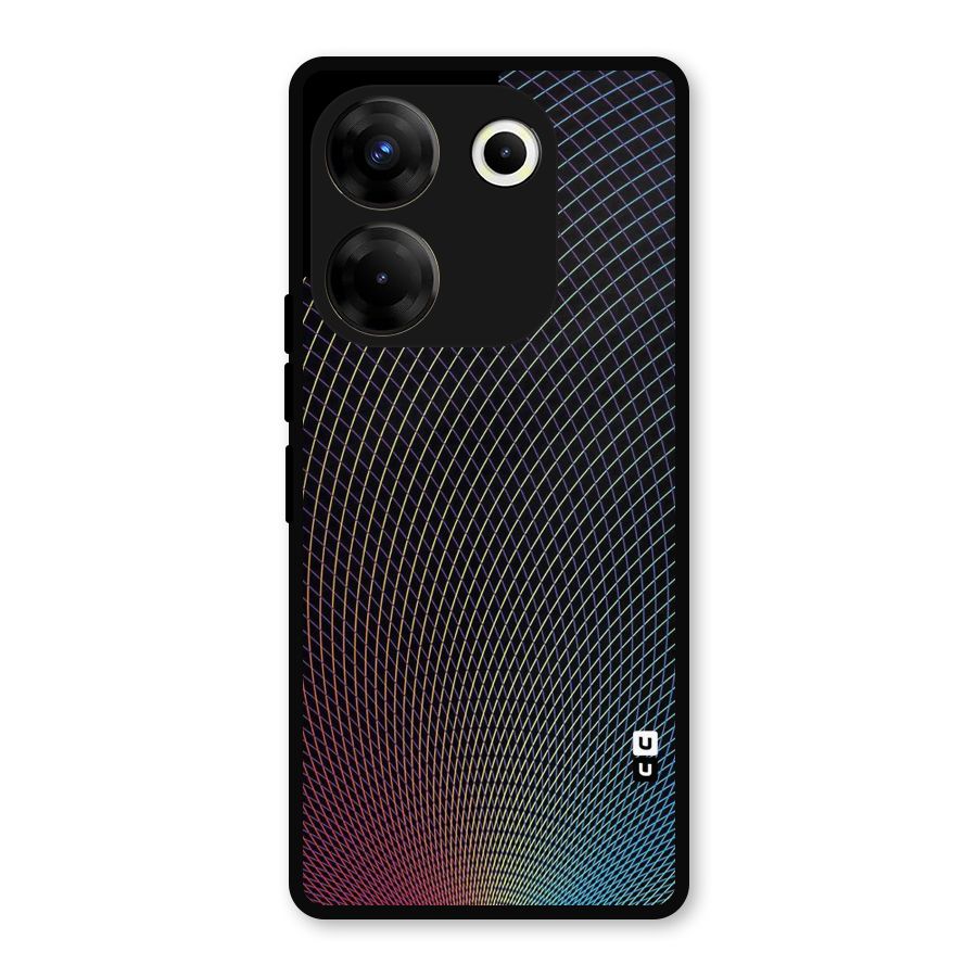 Check Swirls Metal Back Case for Tecno Camon 20 Pro