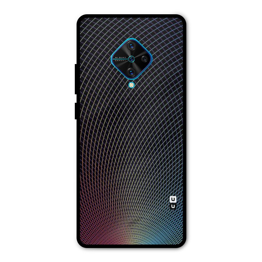 Check Swirls Metal Back Case for Vivo S1 Pro