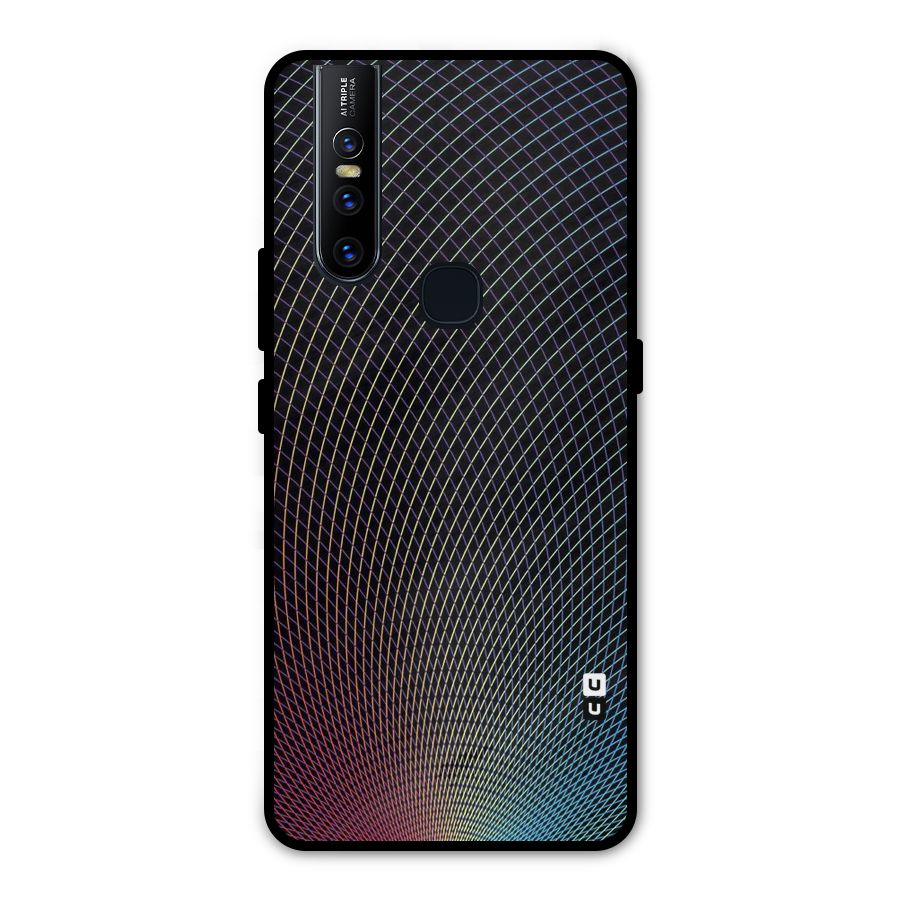 Check Swirls Metal Back Case for Vivo V15