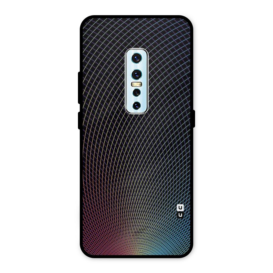 Check Swirls Metal Back Case for Vivo V17 Pro