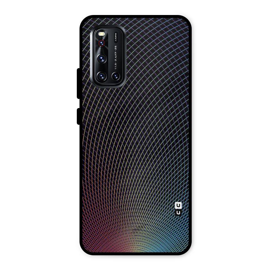 Check Swirls Metal Back Case for Vivo V19