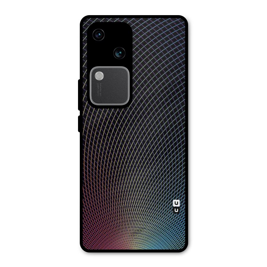 Check Swirls Metal Back Case for Vivo V30