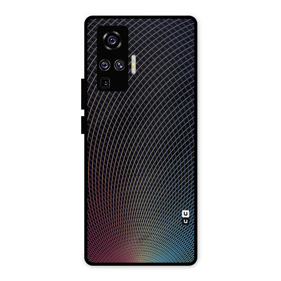 Check Swirls Metal Back Case for Vivo X50 Pro