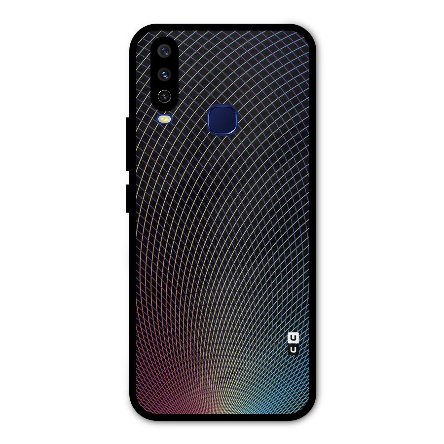 Check Swirls Metal Back Case for Vivo Y15