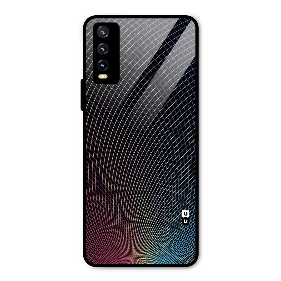 Check Swirls Metal Back Case for Vivo Y20g