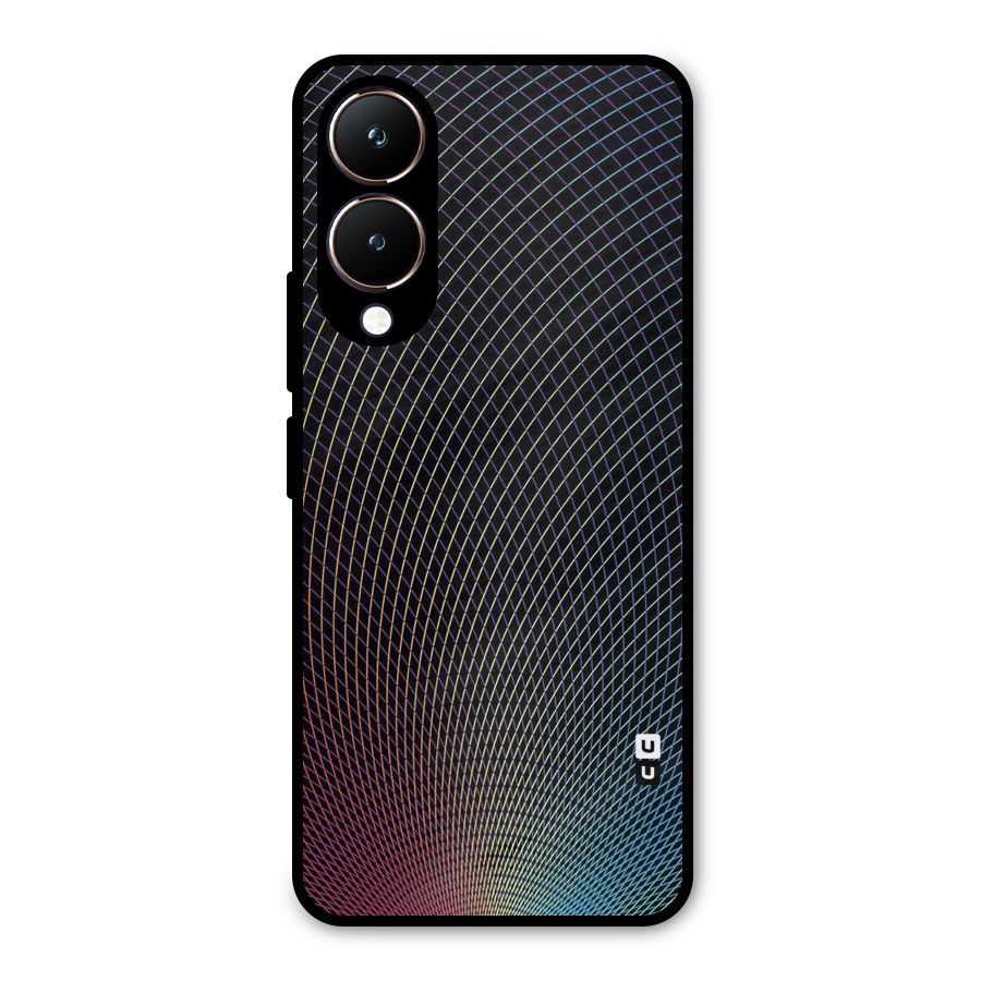 Check Swirls Metal Back Case for Vivo Y28