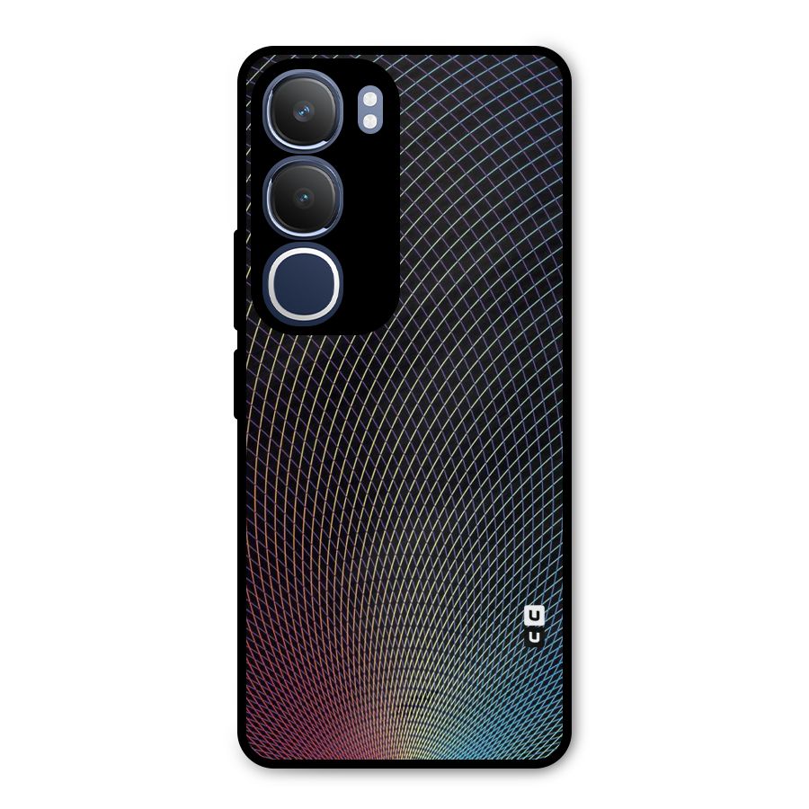 Check Swirls Metal Back Case for Vivo Y29