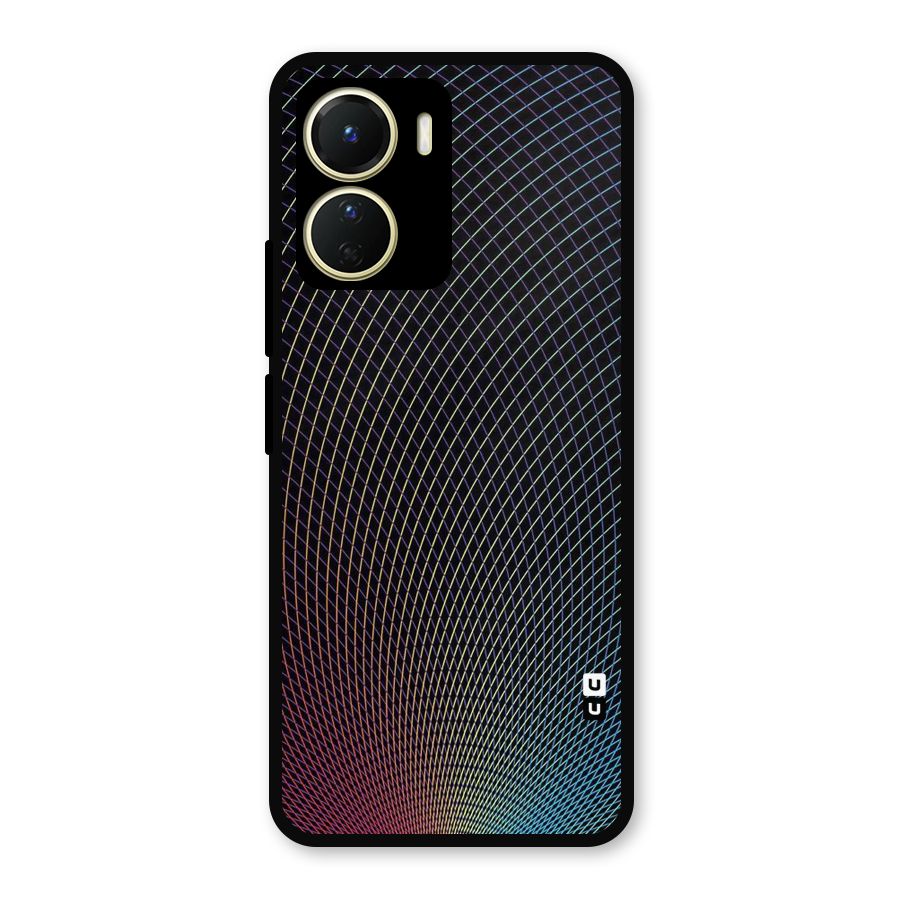 Check Swirls Metal Back Case for Vivo Y56