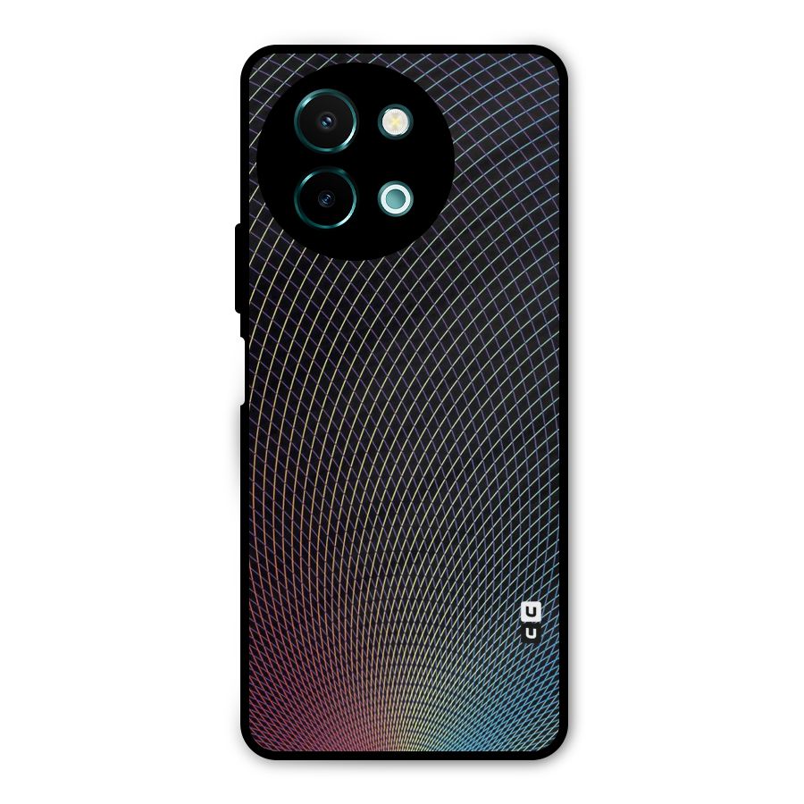 Check Swirls Metal Back Case for Vivo Y58