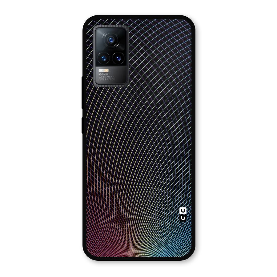 Check Swirls Metal Back Case for Vivo Y73
