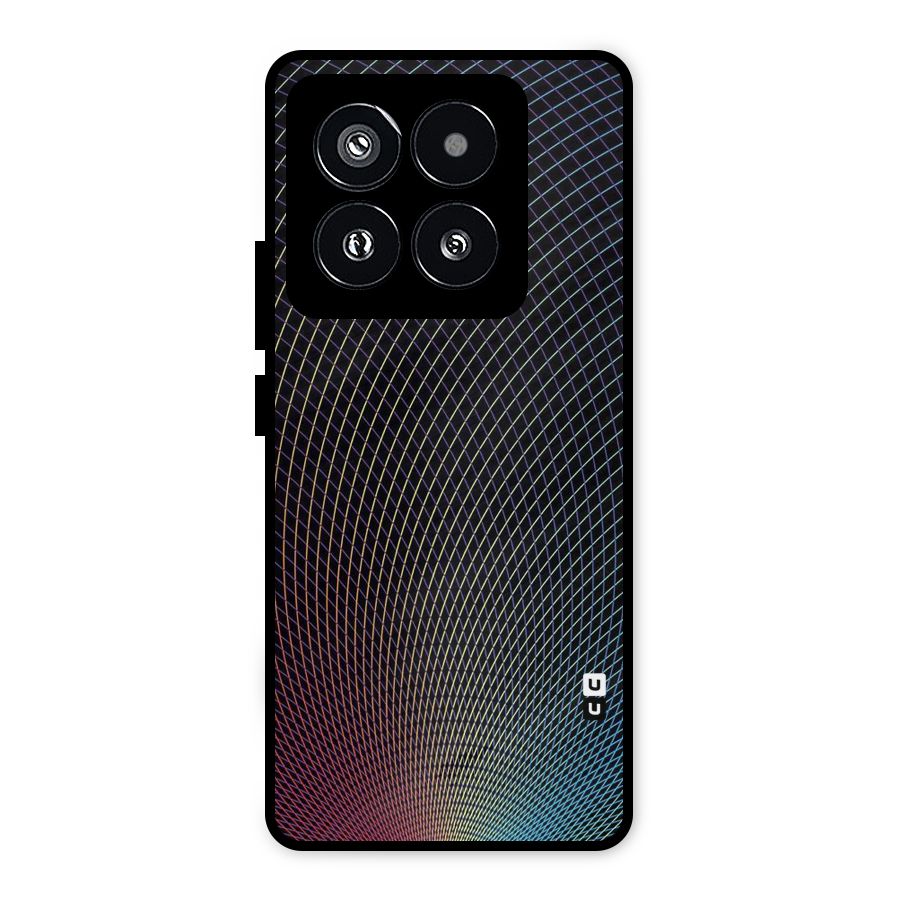 Check Swirls Metal Back Case for Xiaomi 14 Pro