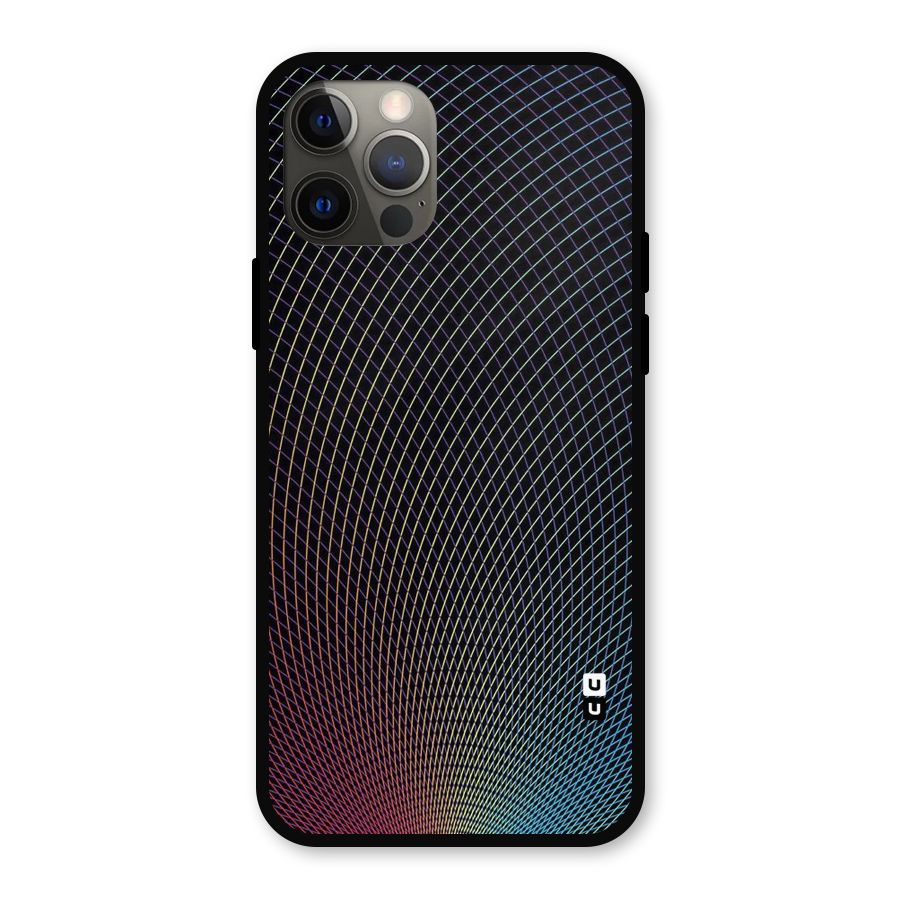 Check Swirls Metal Back Case for iPhone 12 Pro