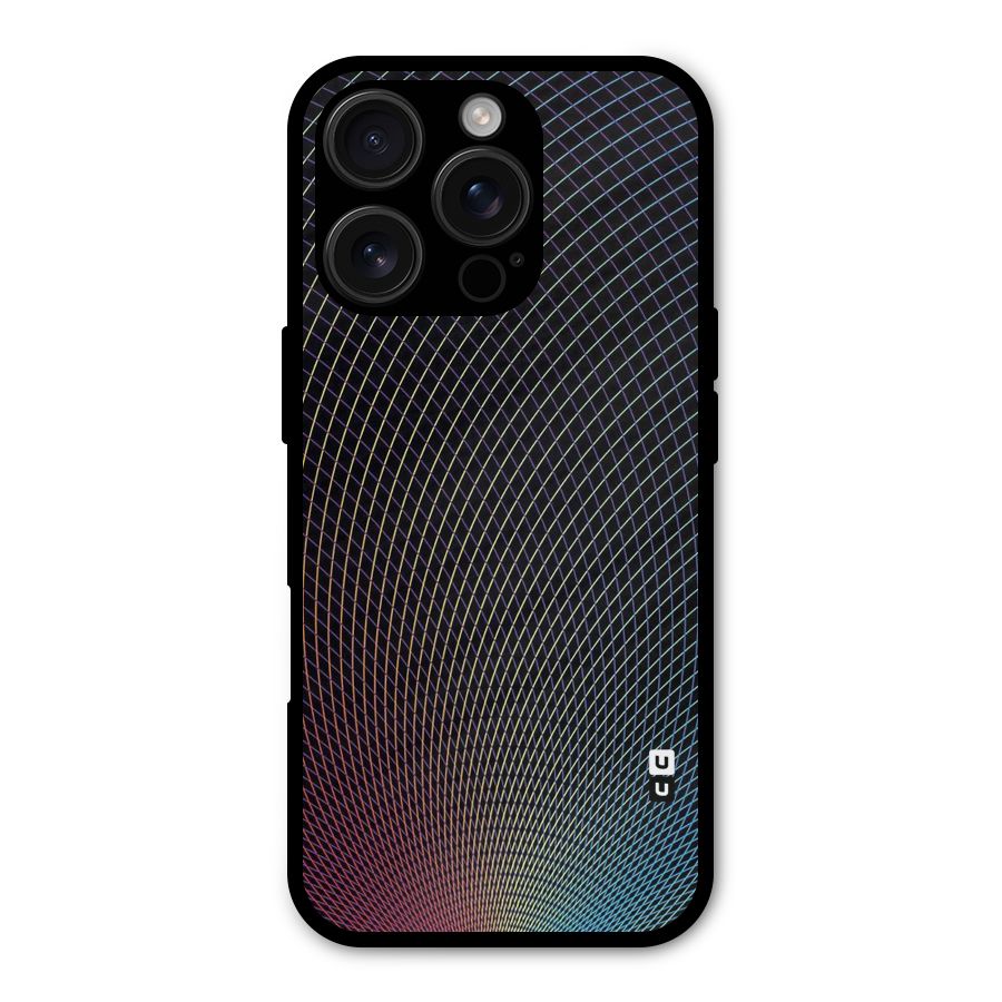 Check Swirls Metal Back Case for iPhone 16 Pro