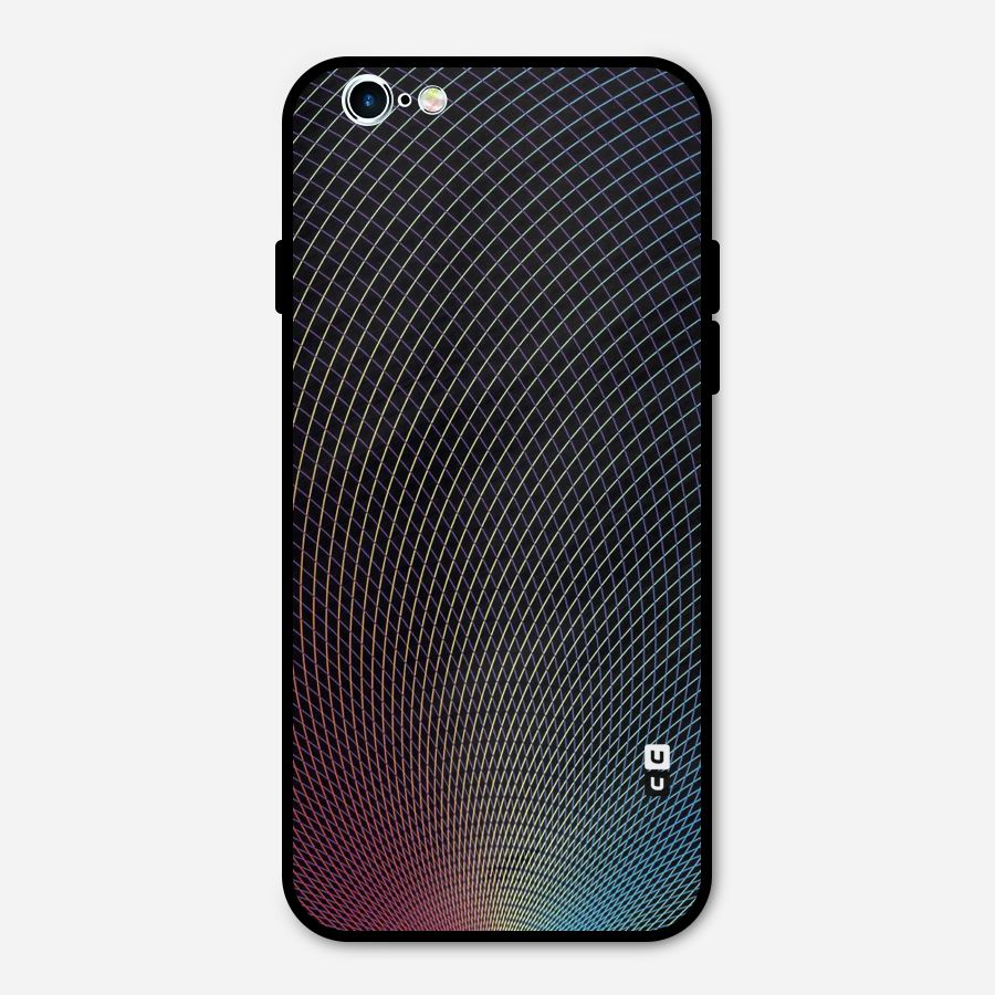 Check Swirls Metal Back Case for iPhone 6 6s