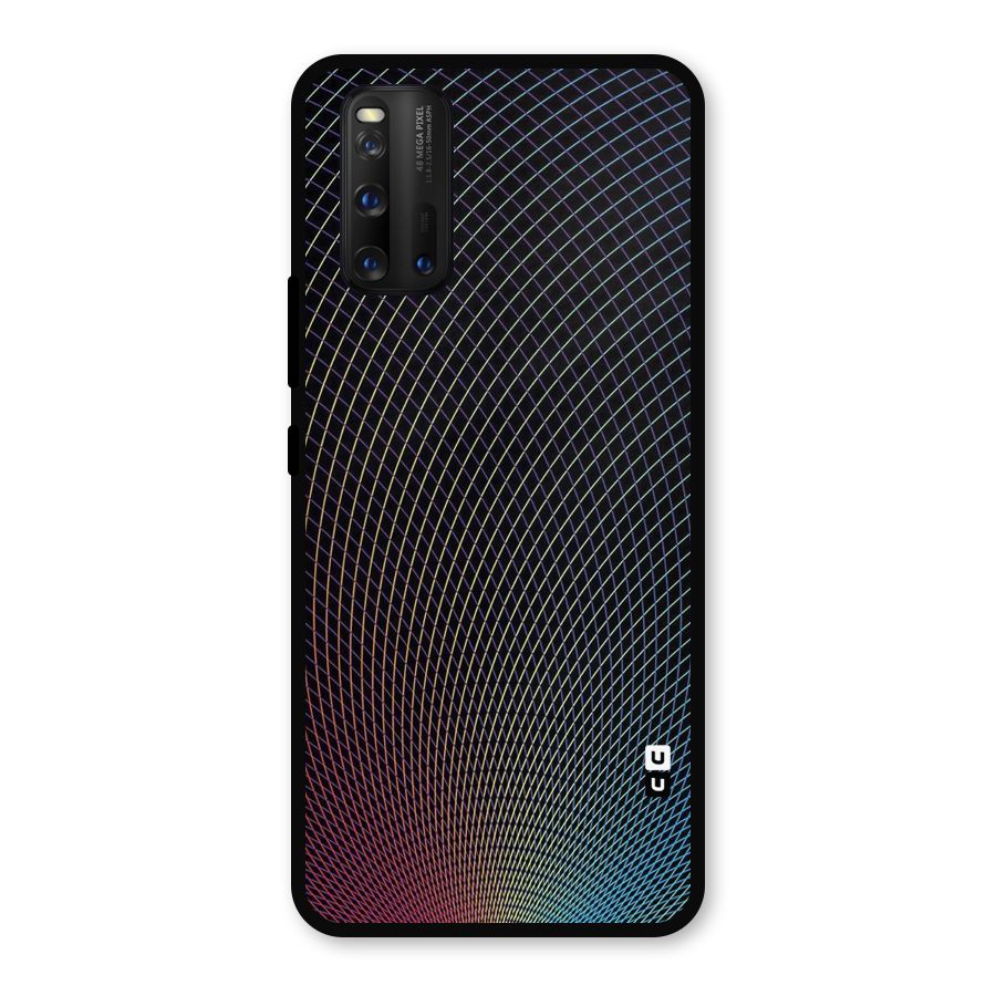 Check Swirls Metal Back Case for iQOO 3