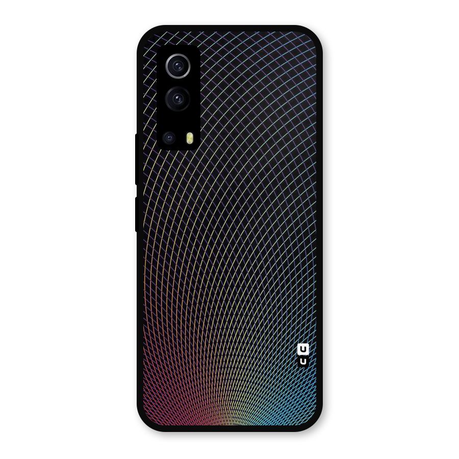 Check Swirls Metal Back Case for iQOO Z3