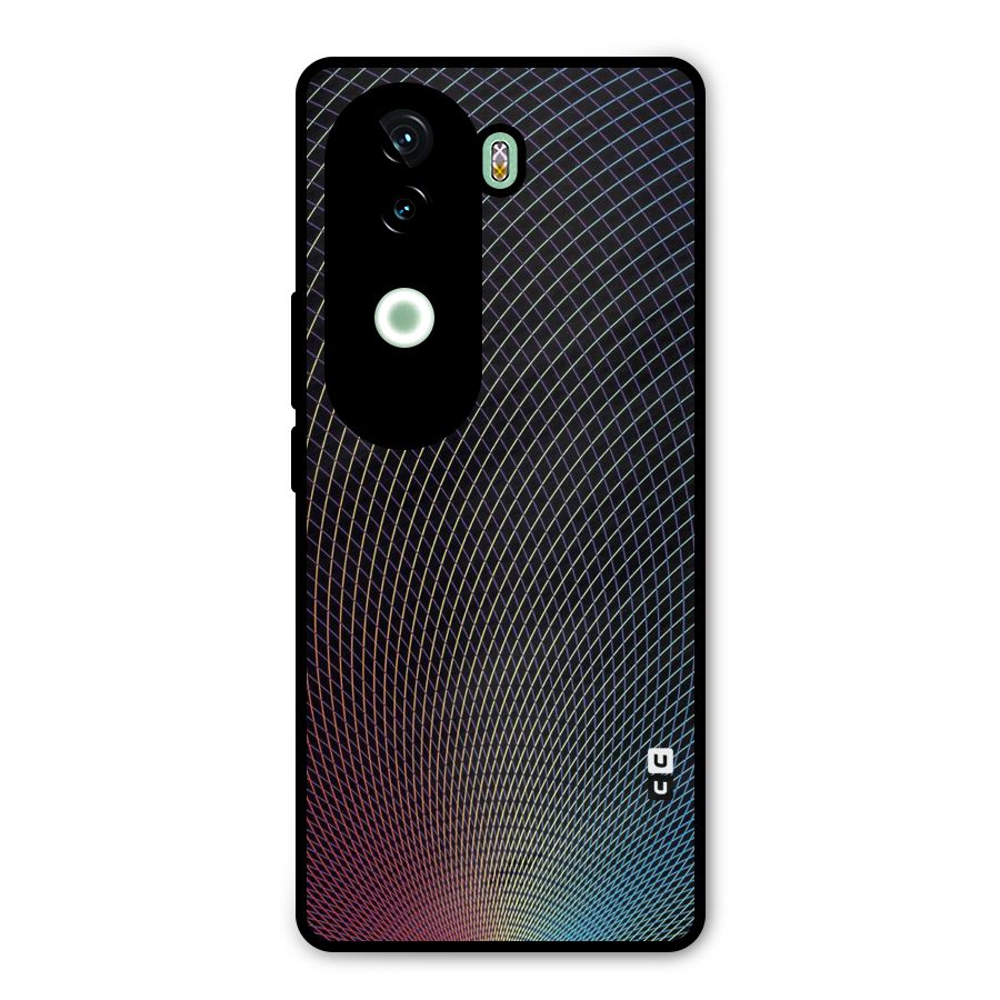 Check Swirls Metal Back Case for iQOO Z9s