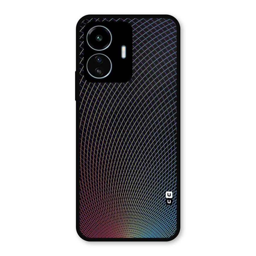 Check Swirls Metal Back Case for vivo iQOO Z6 Lite 5G