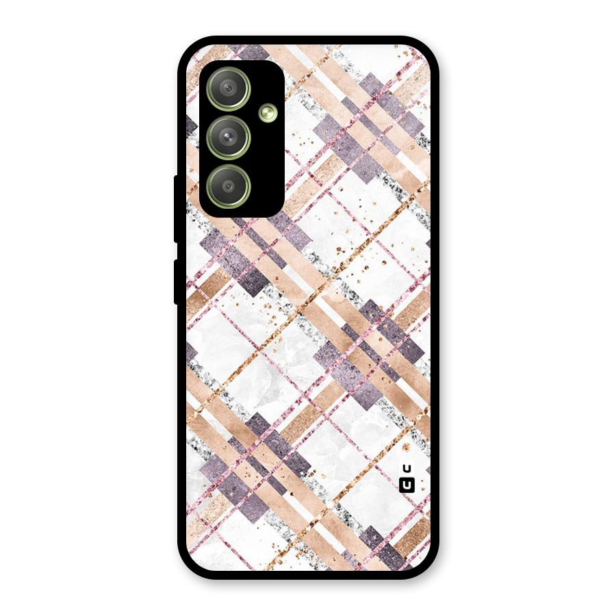Check Trouble Glass Back Case for Galaxy A54